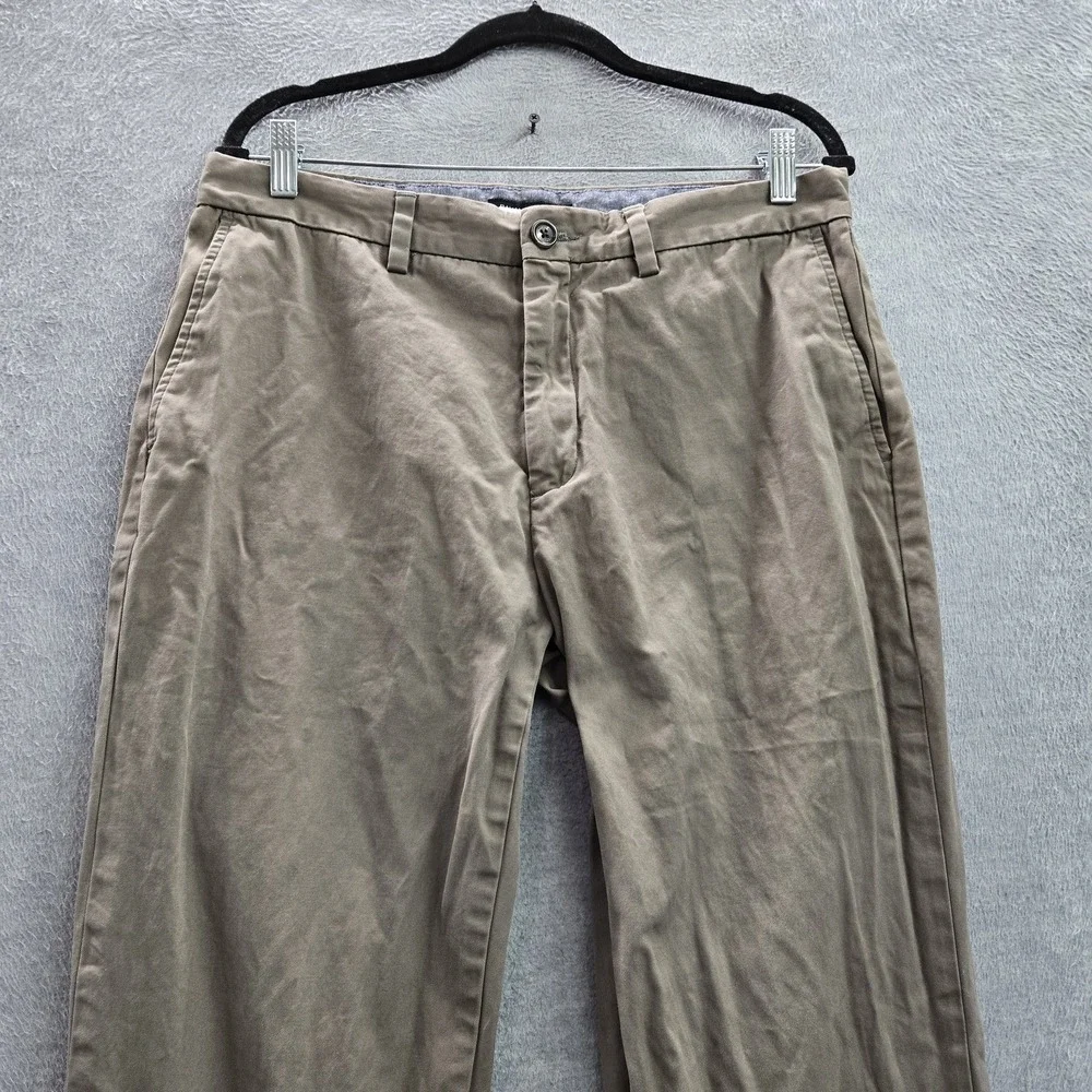 Banana Republic Men Pants 34X30 Khaki Chino Twill Emerson Button 28